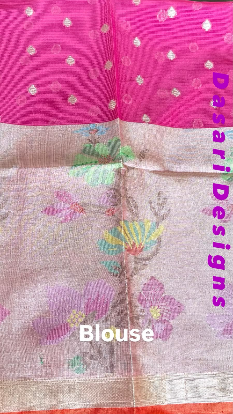 Self colour Pink zari kota lehenga