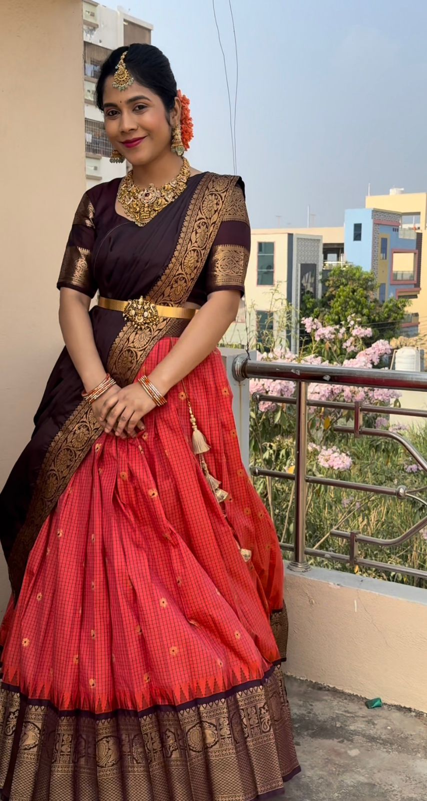 Vintage Gadwal Pattu Lehenga