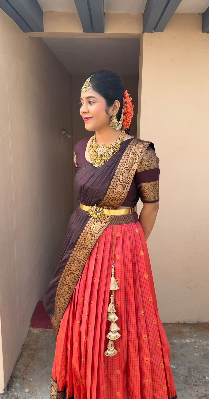 Vintage Gadwal Pattu Lehenga
