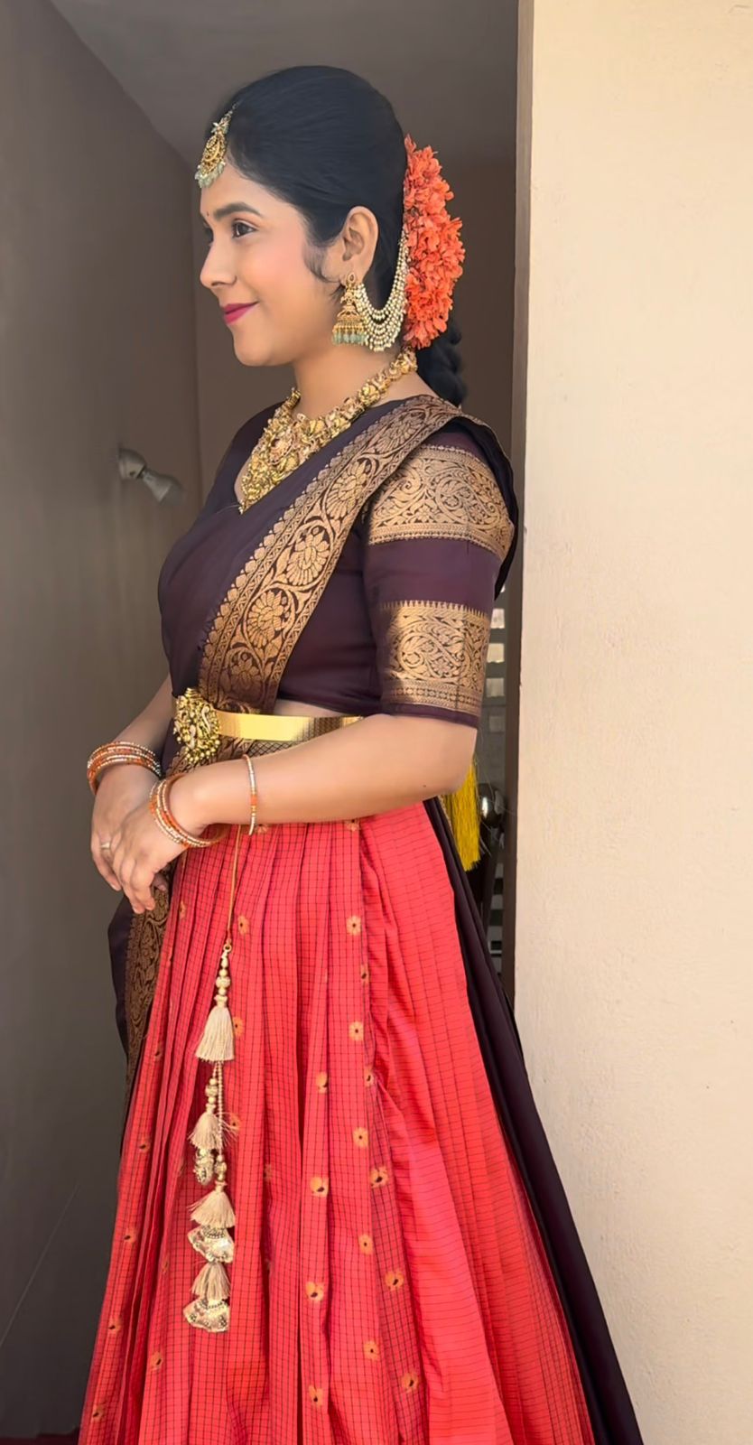 Vintage Gadwal Pattu Lehenga