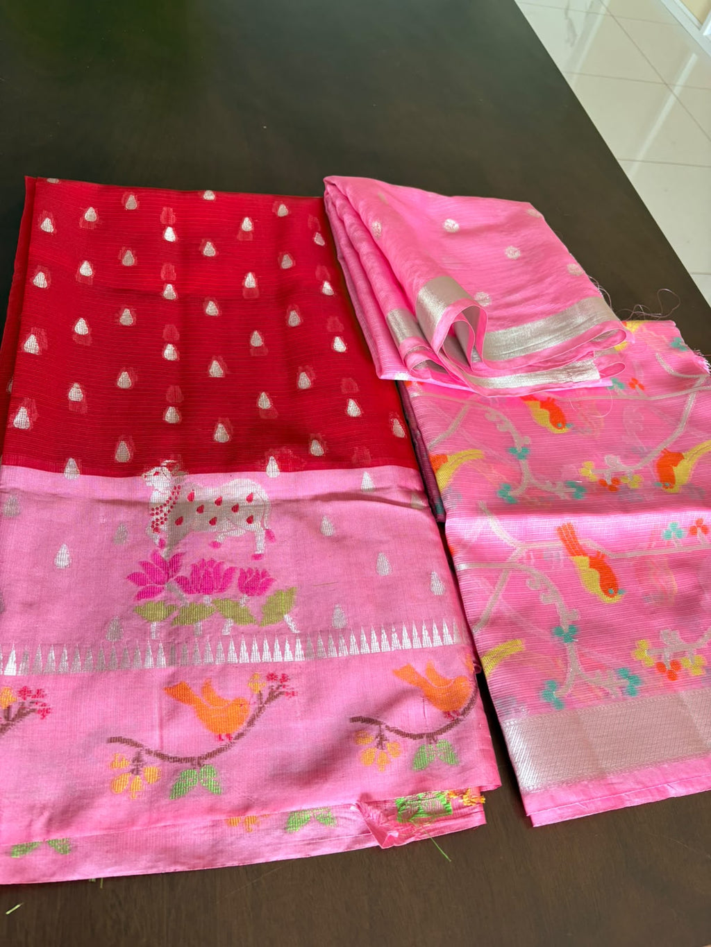 Zari Kota Pattu Lehenga fully stitched.