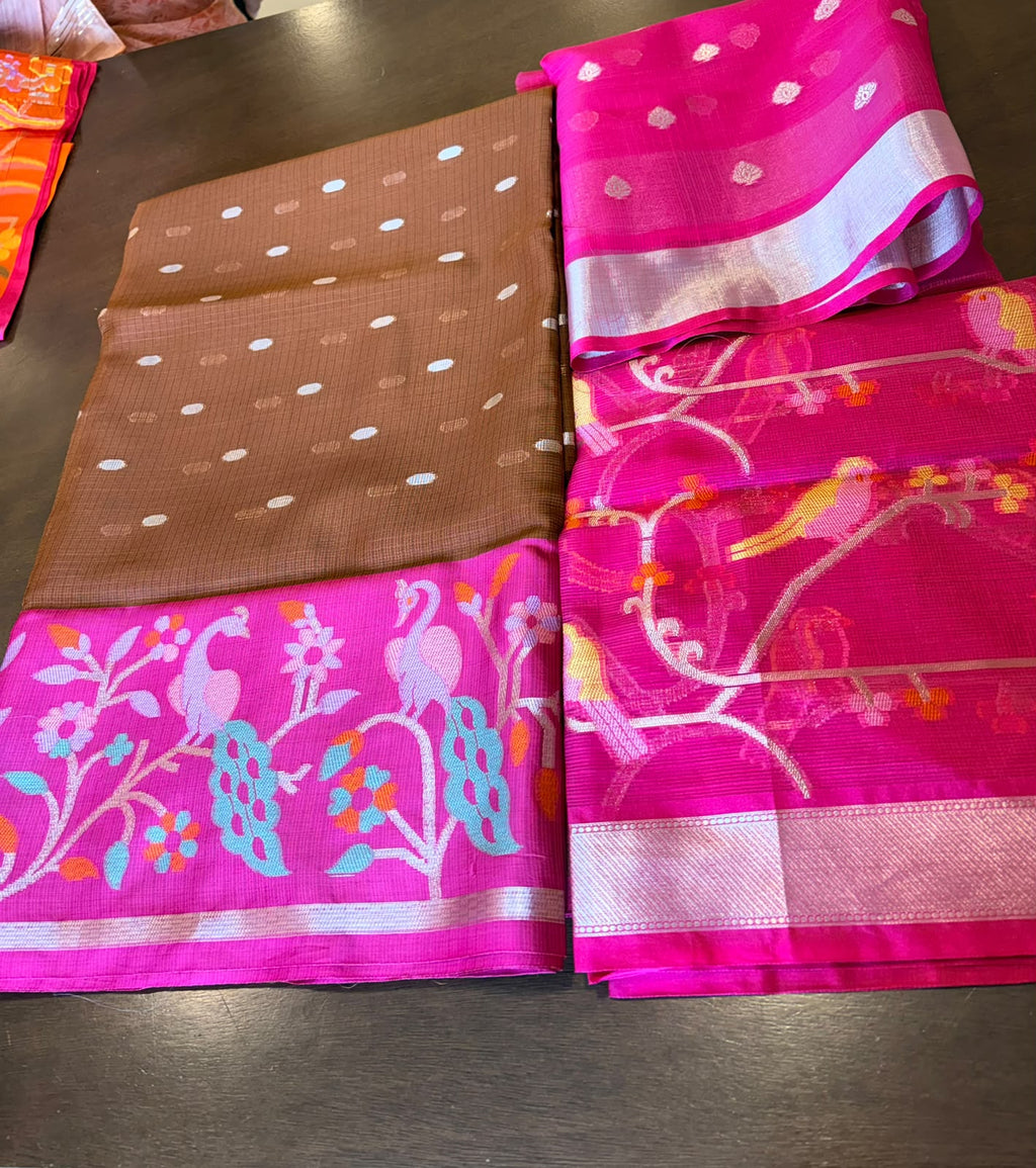 Zari Kota Pattu Lehenga fully stitched.