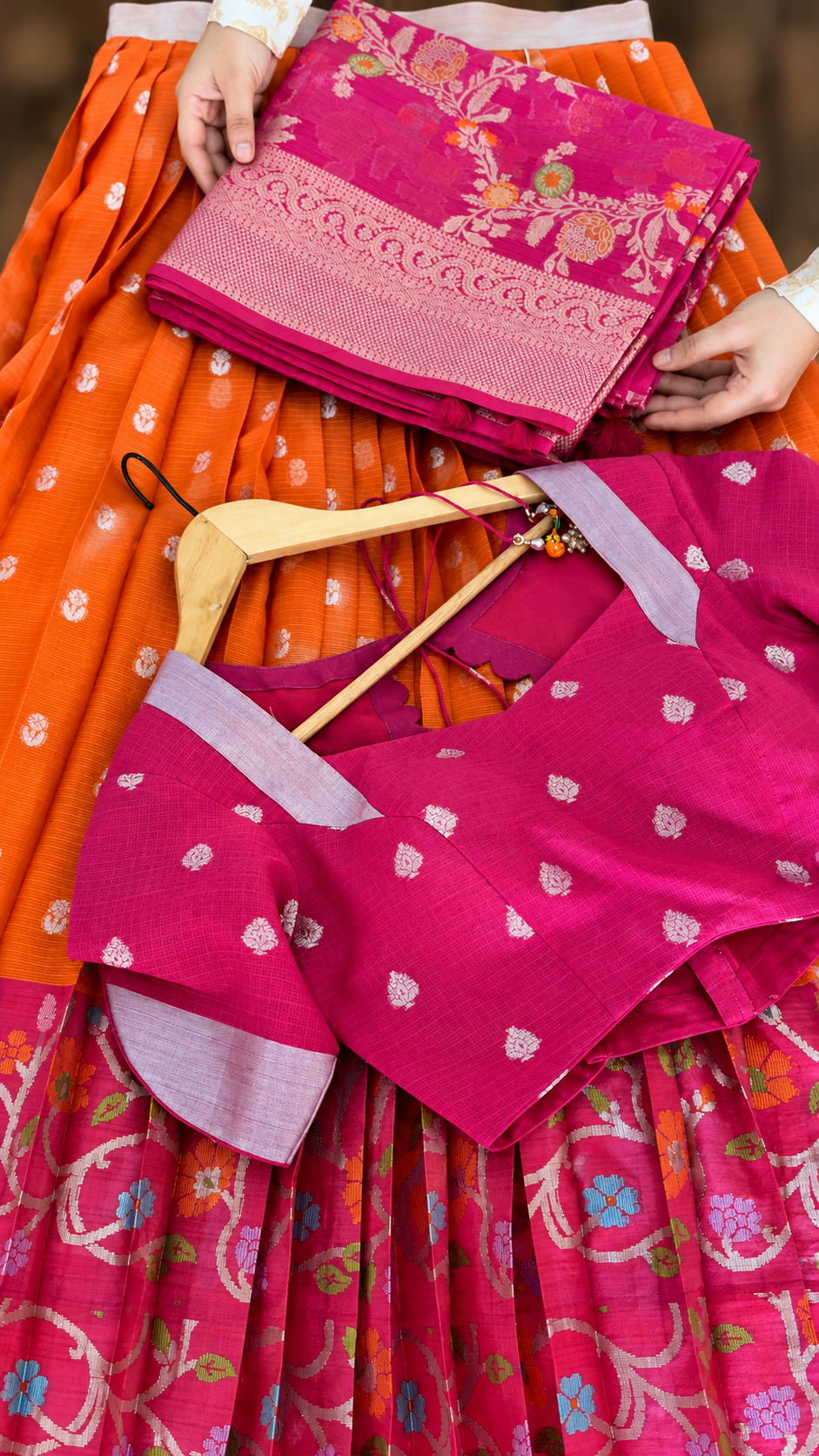 Zari Kota Pattu Lehenga Set