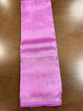 Lavender Mangalagiri Saree with Gap Broder